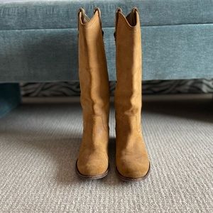 Frye Tan Suede Leather Melissa Women's Boots